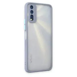 Newface Vivo Y11S Kılıf Montreal Silikon Kapak - Gri