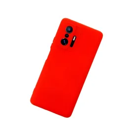Newface Xiaomi Mi 11T Pro Kılıf Nano Içi Kadife Silikon - Kırmızı