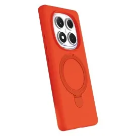 Newface Xiaomi Redmi Note 14 Pro 5G Regal Magsafe Standlı Kapak - Turuncu