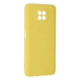 Newface Xiaomi Redmi Note 9 5G Kılıf Nano Içi Kadife Silikon - Sarı