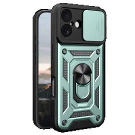 Newface Apple Iphone 17 Pars Lens Yüzüklü Silikon - Yeşil