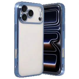 Newface Apple Iphone 17 Pro Max Razer Lensli Silikon - Açık Mavi