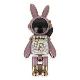 Newface Astro Stand Tavşan Astronot - Mor