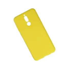 Newface Huawei Mate 10 Lite Kılıf Nano Içi Kadife Silikon - Sarı