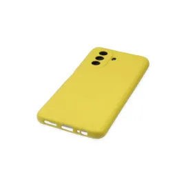 Newface Huawei Nova Y70 Kılıf Nano Içi Kadife Silikon - Sarı