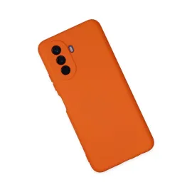 Newface Huawei Nova Y70 Kılıf Nano Içi Kadife Silikon - Turuncu