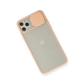 Newface Iphone 11 Pro Max Kılıf Palm Buzlu Kamera Sürgülü Silikon - Pembe