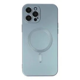 Newface Iphone 12 Pro Max Kılıf Moshi Lens Magneticsafe Silikon - Sierra Blue