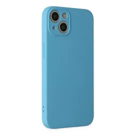 Newface Iphone 13 Mini Kılıf Nano Içi Kadife Silikon - Mavi