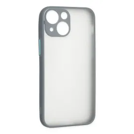 Newface Iphone 15 Plus Kılıf Montreal Silikon Kapak - Gri