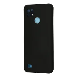 Newface Realme C21 Kılıf Nano Içi Kadife Silikon - Siyah