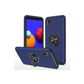 Newface Samsung Galaxy A01 Core Kılıf Elit Yüzüklü Kapak - Lacivert