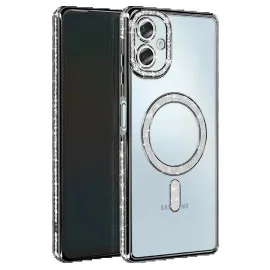 Newface Samsung Galaxy A07 4G Joke Simli Magneticsafe Kılıf - Siyah