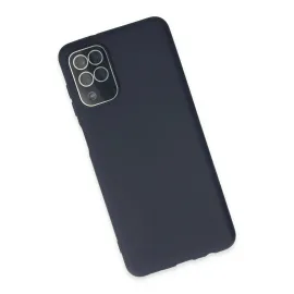 Newface Samsung Galaxy A22 Kılıf Lansman Glass Kapak - Lacivert