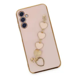 Newface Samsung Galaxy A24 4G Kılıf Esila Silikon - Pudra