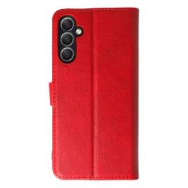 Newface Samsung Galaxy A24 4G Kılıf Trend S Plus Kapaklı Kılıf - Kırmızı