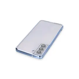 Newface Samsung Galaxy S21 Fe Kılıf Razer Lensli Silikon - Açık Mavi