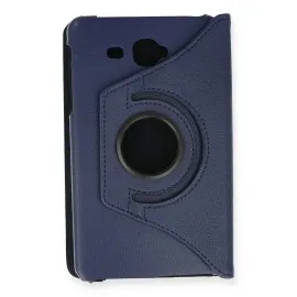 Newface Samsung Galaxy T280 Tab A 7 Kılıf 360 Tablet Deri Kılıf - Lacivert