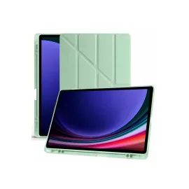 Newface Samsung Galaxy X610 Tab S9 FE Plus 12.4 Kılıf Kalemlikli Mars Tablet Kılıfı - Açık Yeşil