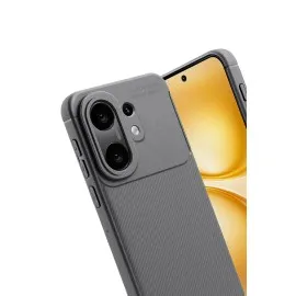 Newface Vivo X200 Fe Auto Focus Karbon Kapak -Gri