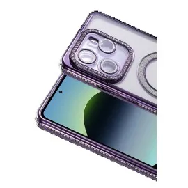 Newface Xiaomi Redmi Note 14 4G Joke Simli Magneticsafe Kılıf - Derin Mor