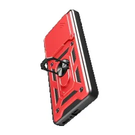 Newface Xiaomi Redmi Note 14 4G Pars Lens Yüzüklü Silikon - Kırmızı