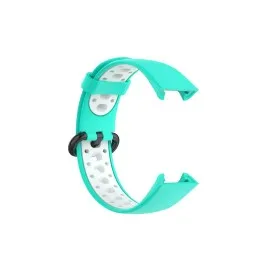 Newface Xiaomi Redmi Watch 2 Spor Delikli Kordon - Turkuaz-Beyaz