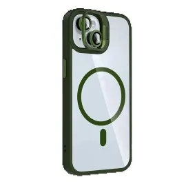 Joko Apple Iphone 14 Remim Lensli Magsafe Standlı Kapak - Koyu Yeşil