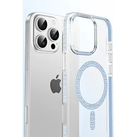 Joko Apple Iphone 15 Pro Move Taşlı Magsafe Kapak - Natural Grey