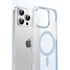 Joko Apple Iphone 16 Pro Max Move Taşlı Magsafe Kapak - Mavi