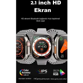 Joko Ultra 8 2.1 Inç Ips Ekran Konuşma Ve Nfc Özellikli Akıllı Saat - Gümüş