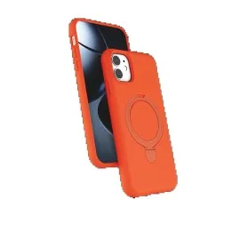 Newface Apple iPhone 11 Regal Magsafe Standlı Kapak - Turuncu