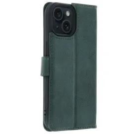 Newface Apple Iphone 15 Trend S Plus Kapaklı Kılıf - Yeşil