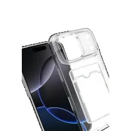 Newface Apple Iphone 17 Pro Max Kart Şeffaf Silikon - Şeffaf