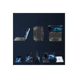 Newface Jp11 Ipad Pro 11 (2022) Kılıf Vales Dönen Ledli Klavyeli Tablet Kılıfı - Siyah