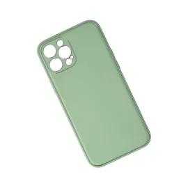 Newface Iphone 12 Pro Kılıf Coco Deri Silikon Kapak - Açık Yeşil