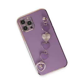 Newface Iphone 12 Pro Max Kılıf Esila Silikon - Mor