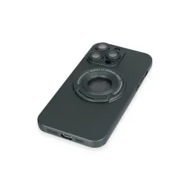 Newface iPhone 13 Pro Max Kılıf Lukka Magneticsafe Kapak - Koyu Yeşil