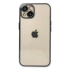 Newface Iphone 14 Kılıf Razer Lensli Silikon - Siyah