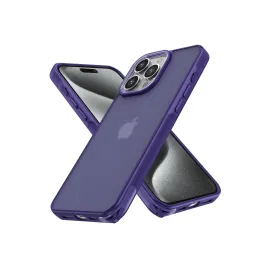 Newface Iphone 15 Pro Kılıf Elegant Kapak - Derin Mor