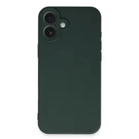 Newface Iphone 16 Plus Kılıf First Silikon - Koyu Yeşil