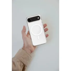 Newface Iphone 17 Air Kılıf Magneticsafe Şeffaf Silikon - Şeffaf