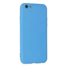Newface Iphone 6 Plus Kılıf Nano Içi Kadife Silikon - Mavi