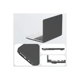 Newface Macbook Air 15 2024 Macbook Deri Kapak - Gri