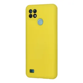 Newface Realme C21 Kılıf Nano Içi Kadife Silikon - Sarı
