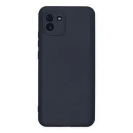 Newface Samsung Galaxy A03 Kılıf Nano Içi Kadife Silikon - Lacivert