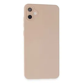 Newface Samsung Galaxy A05 Kılıf Nano Içi Kadife Silikon - Pudra