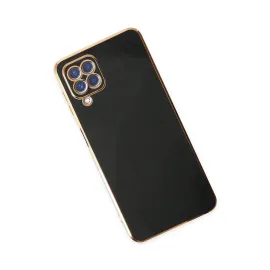 Newface Samsung Galaxy A12 Kılıf Volet Silikon - Siyah