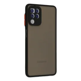 Newface Samsung Galaxy A22 Kılıf Montreal Silikon Kapak - Siyah