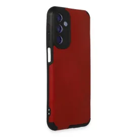 Newface Samsung Galaxy M34 5G Kılıf Loop Deri Silikon - Kırmızı
